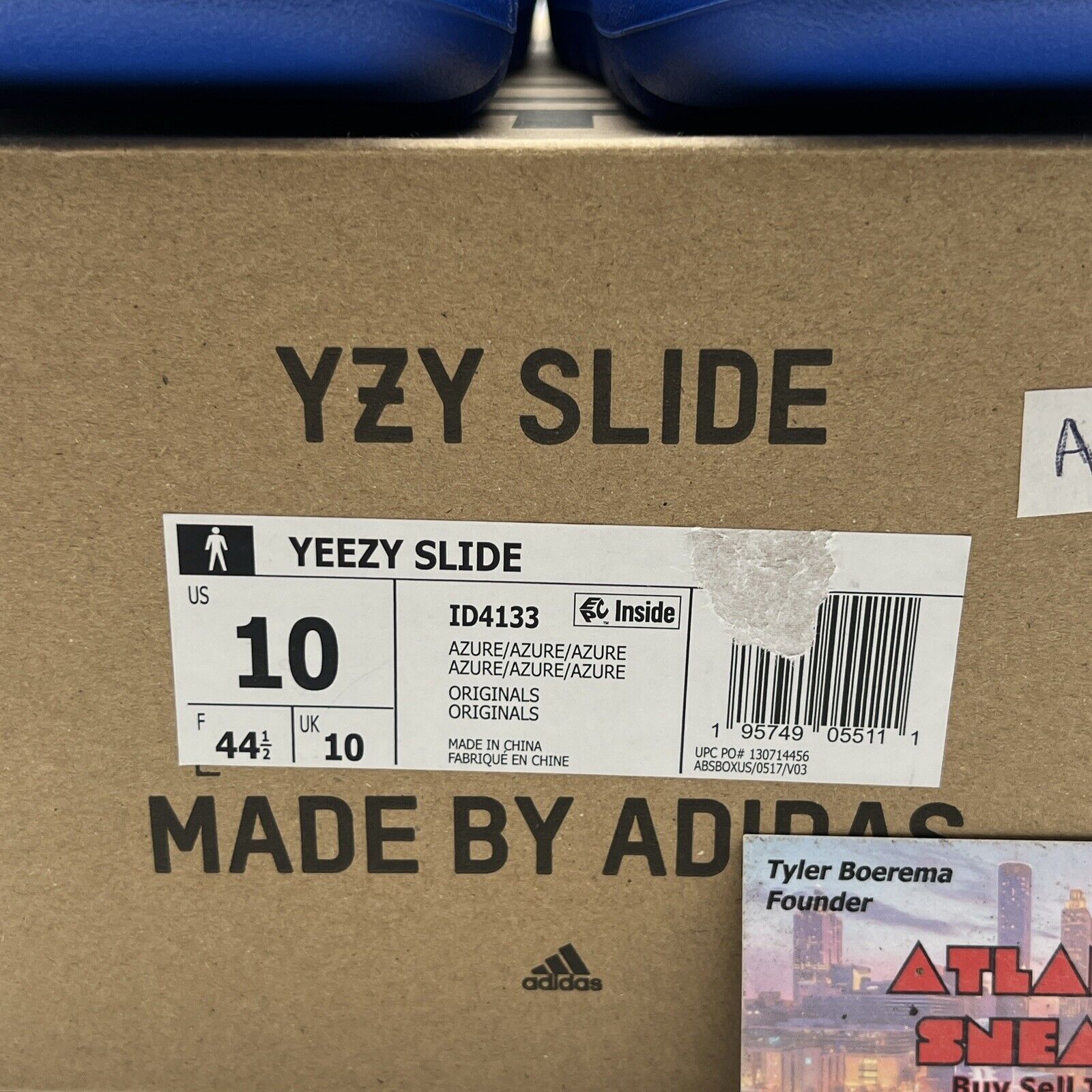 Size 10 - Adidas Yeezy Slide “Azure” 2024 (NEW) | ID4133