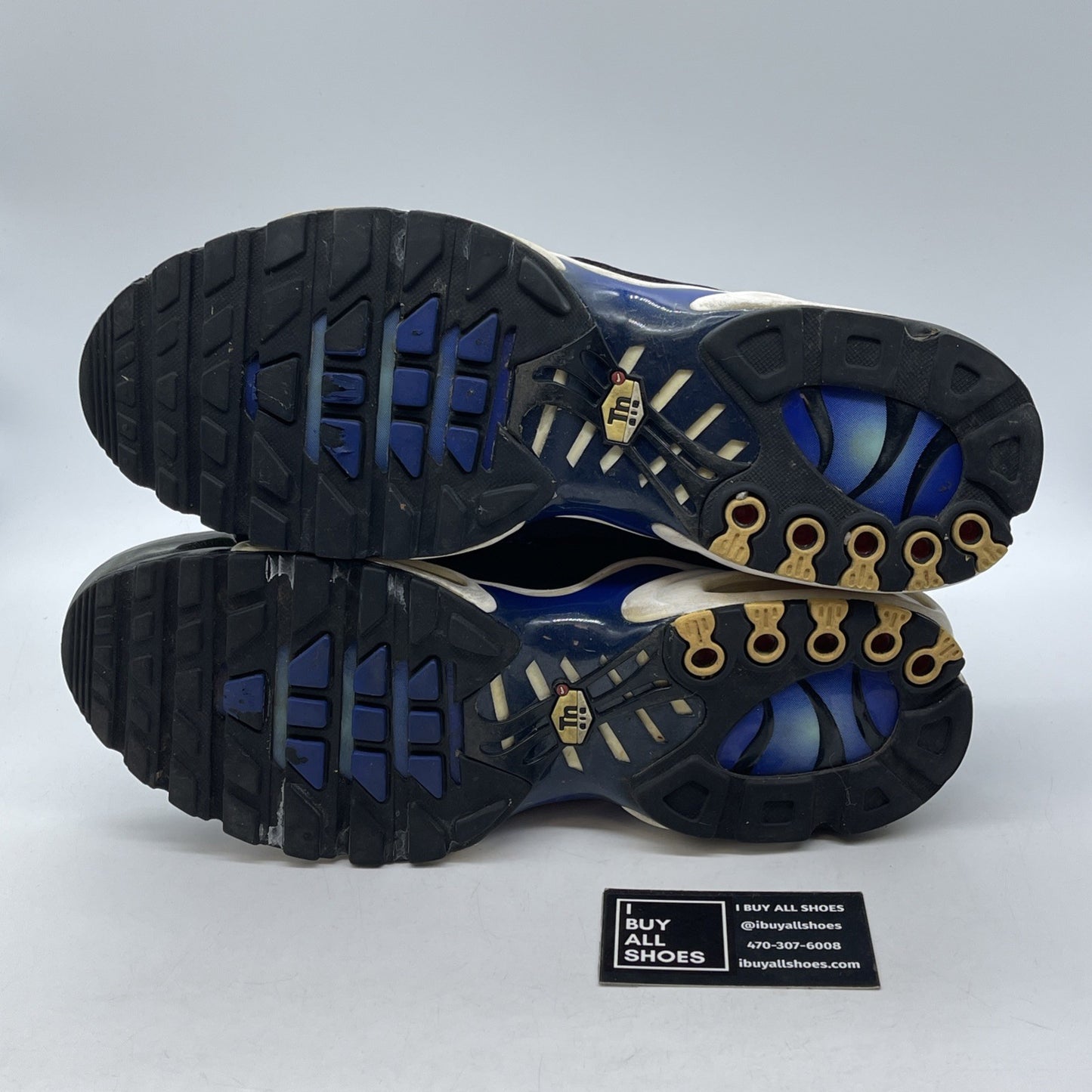 Size 13 - Nike Air Max Plus Hyper Blue Black Suede Leather (604133-475)