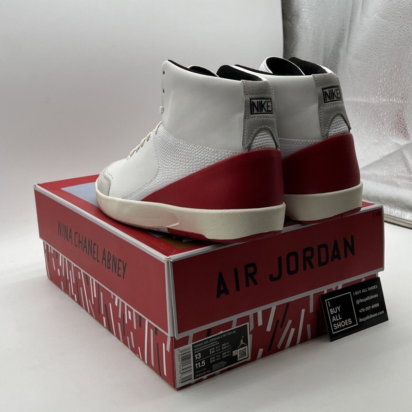 Size 13 - Nina Chanel Abney x Air Jordan 2 Retro SE White W (DQ0558-160)