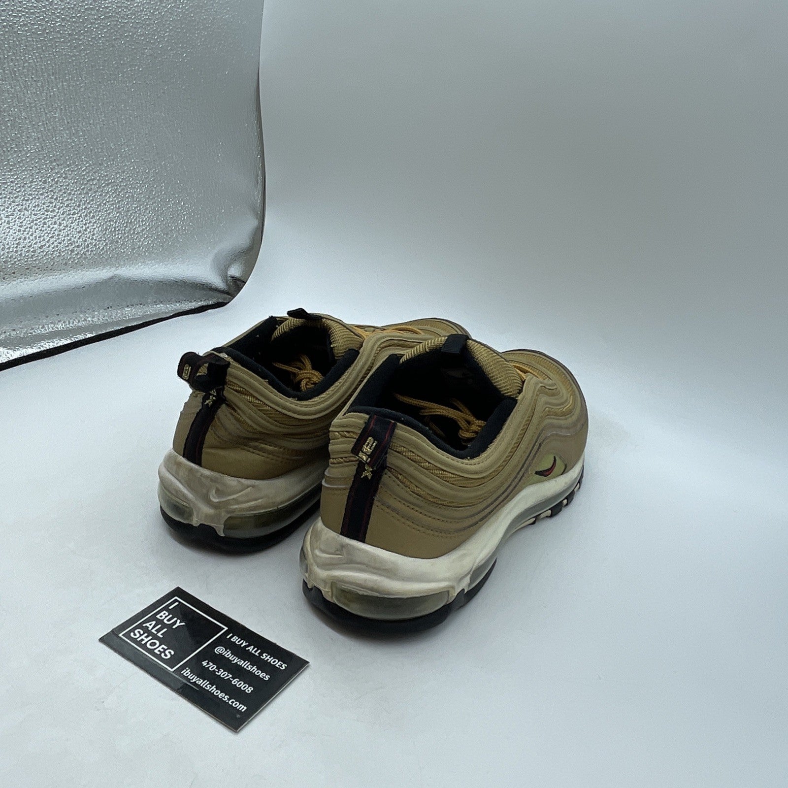 Size 13 - Nike Air Max 97 OG QS Metallic Gold (884421-700)