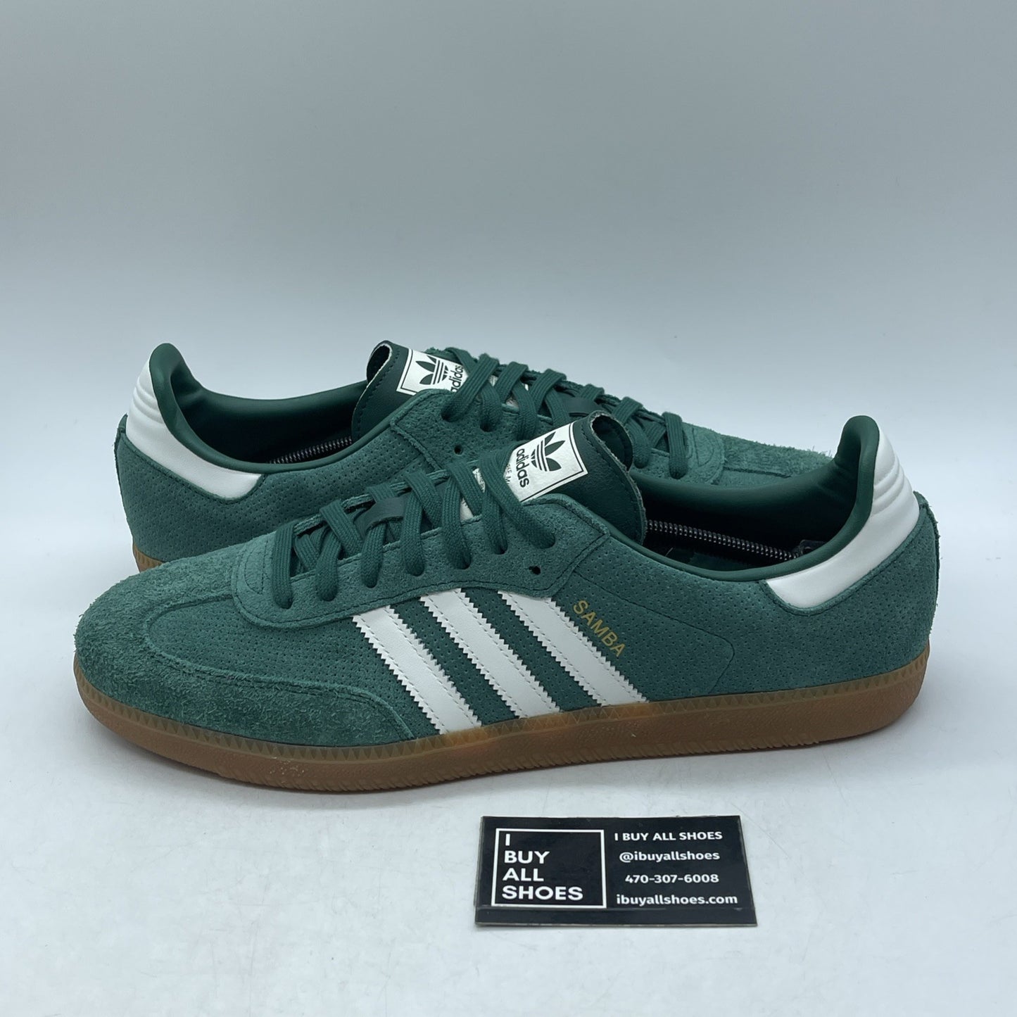 Size 14 - Adidas Samba OG Collegiate Green Gum (HP7902)