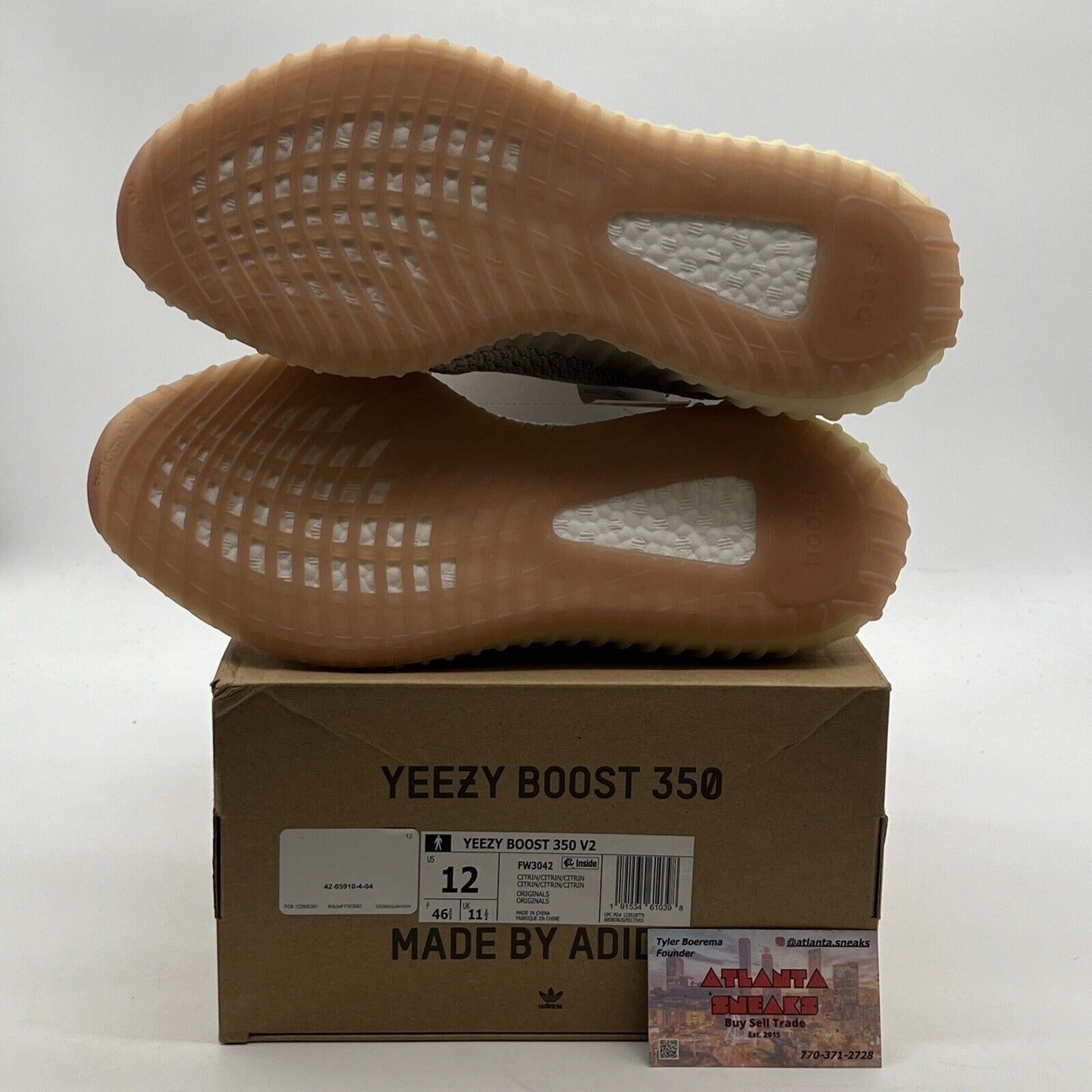 Size 12 - Yeezy Boost 350 V2 Citrin Non-Reflective (FW3042)