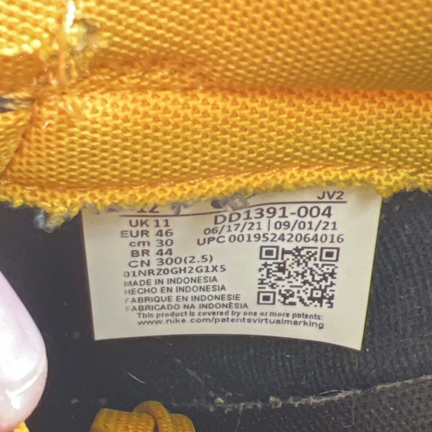 Size 12 - Nike Dunk Low Goldenrod Black White Yellow Leather (DD1391-004)