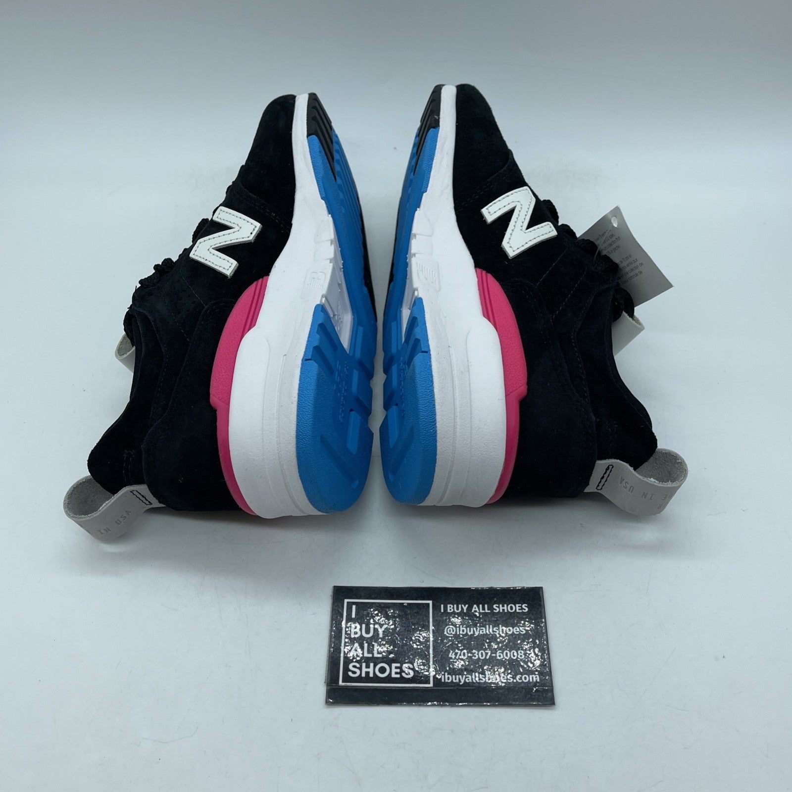 Size 5 - New Balance 997 Deconstructed Made In USA Black White Suede (M997VB2)