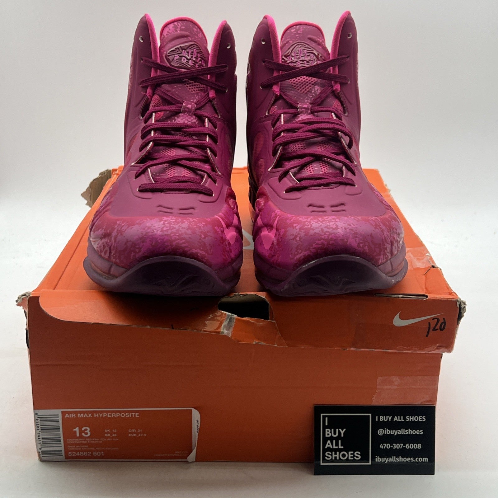 Size 13 - Nike Air Max Hyperposite Plum (524862-601)