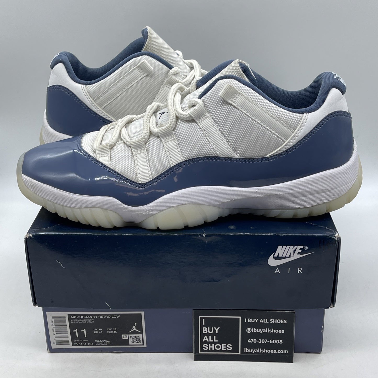 Size 11 - Air Jordan 11 Retro Low Diffused Blue (FV5104-104)