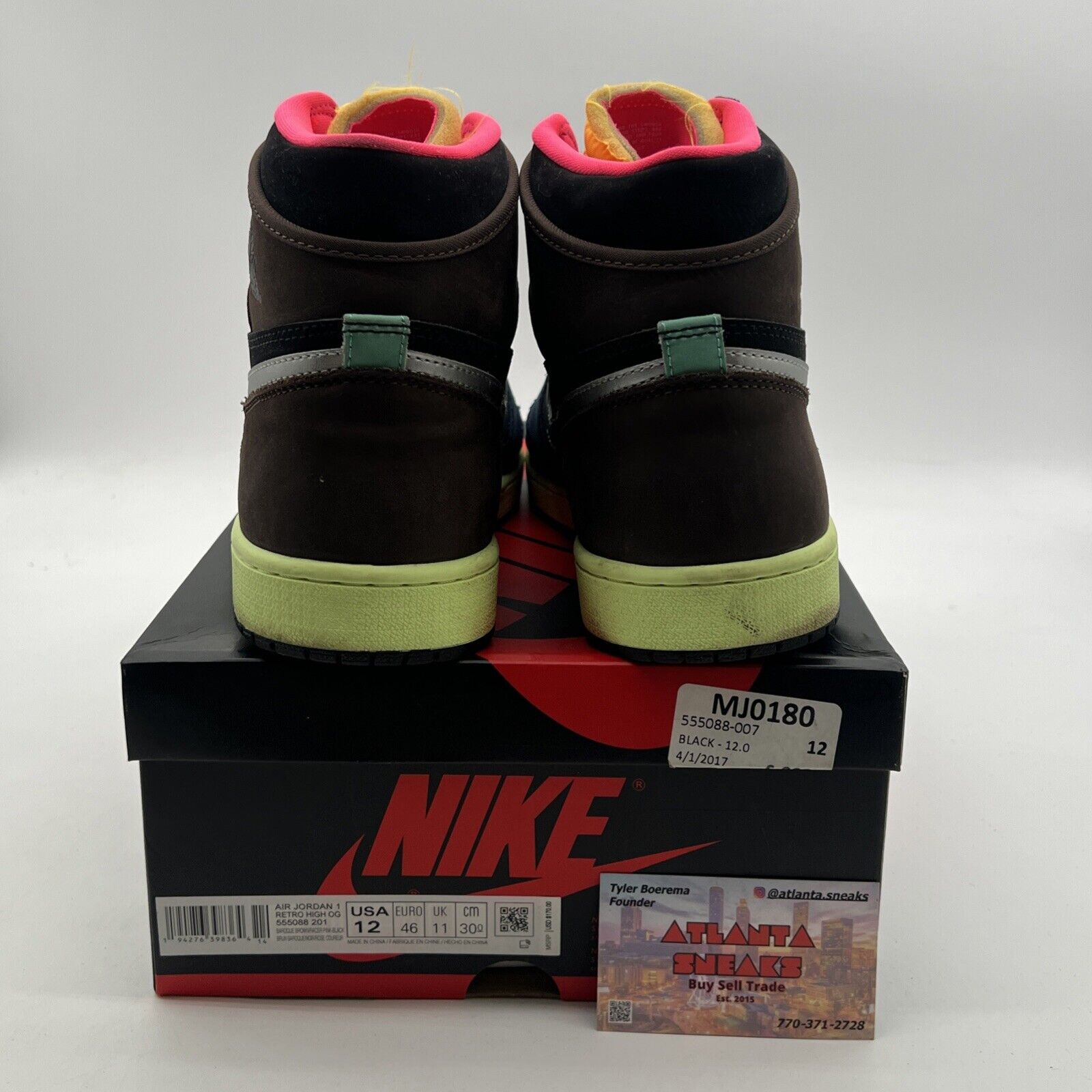 Size 12 - Air Jordan 1 Retro High Tokyo Bio Hack (555088-201)
