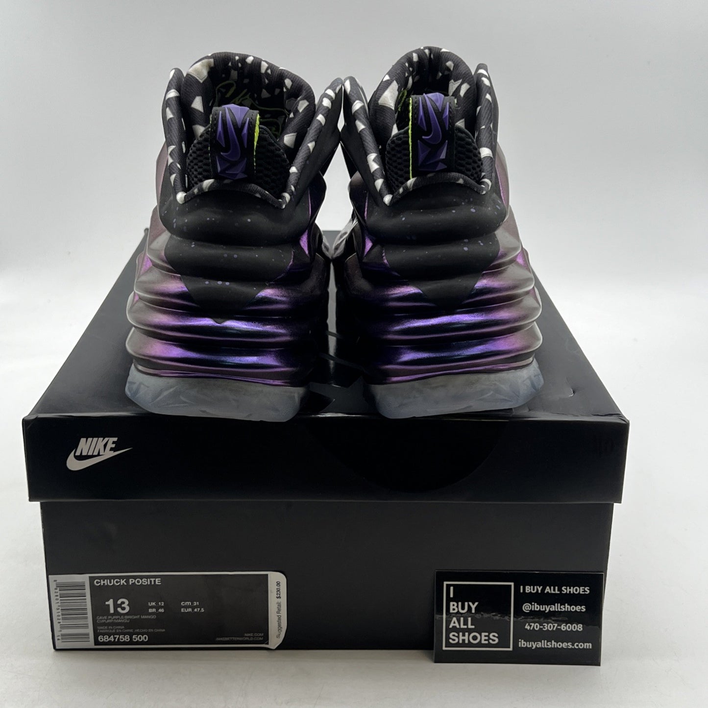 Size 13 - Nike Chuck Posite Cave Purple (684758-500)