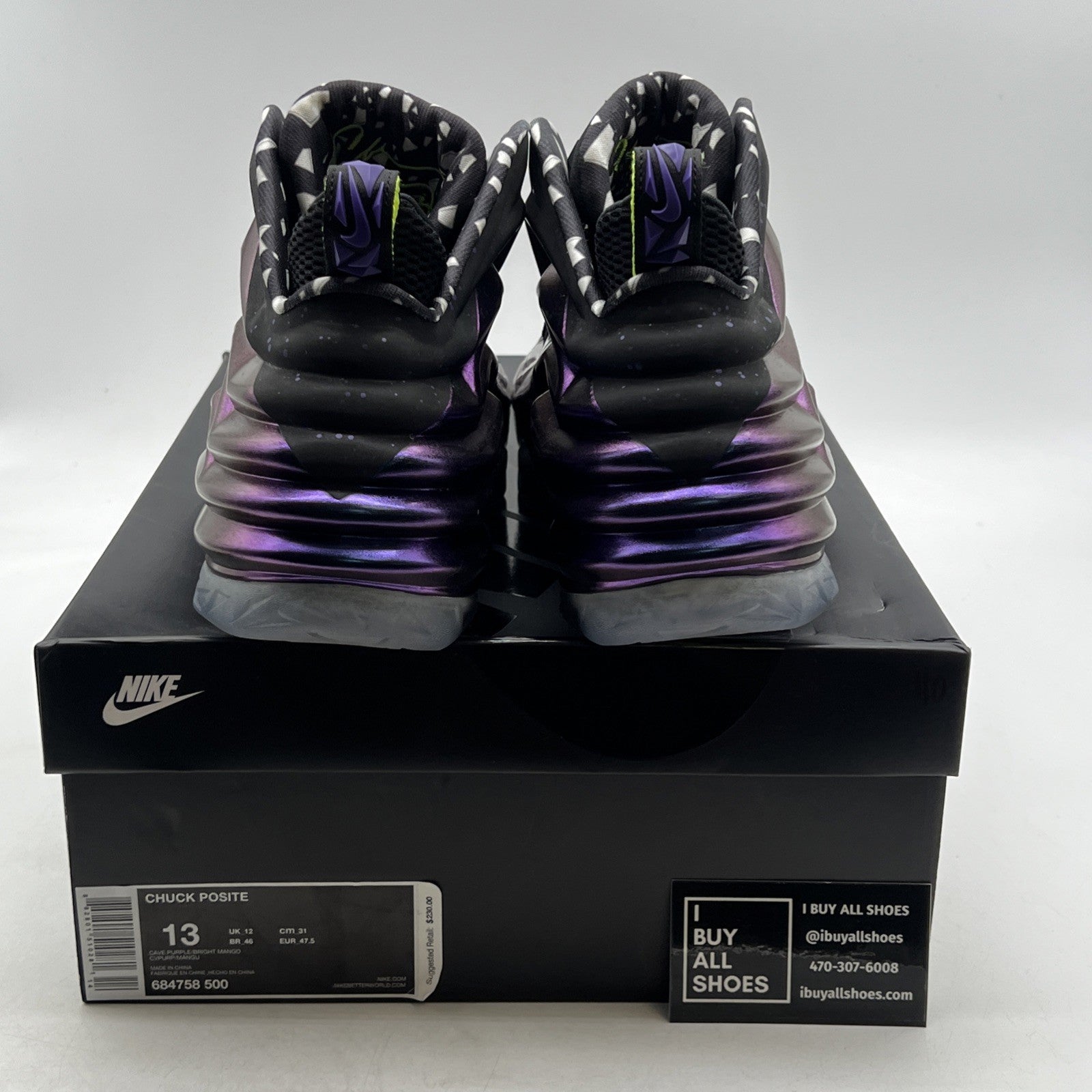 Size 13 - Nike Chuck Posite Cave Purple (684758-500)