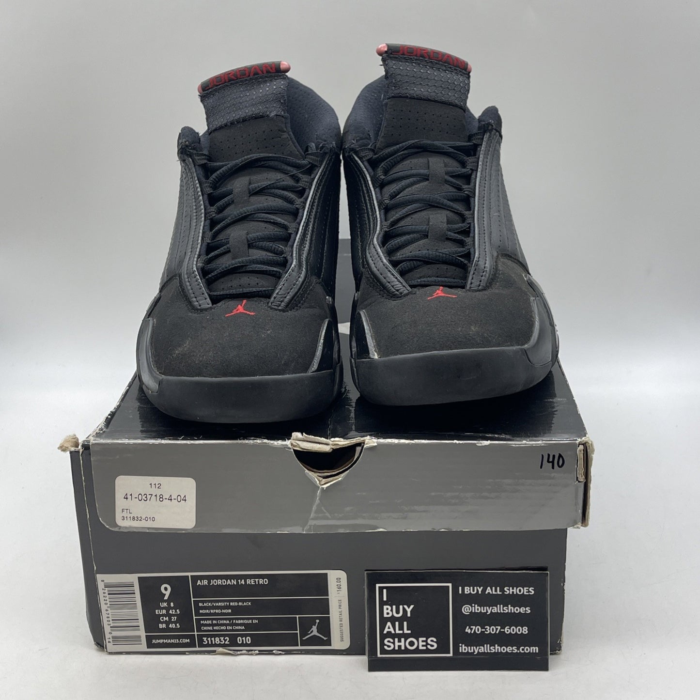 Size 9 - Air Jordan 14 Retro 2011 Last Shot (311832-010)