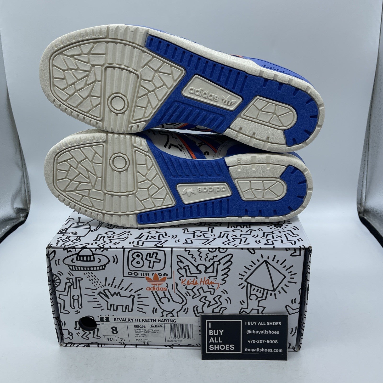Size 8 - Adidas Keith Haring x Rivalry High Pop Art (EE9296)