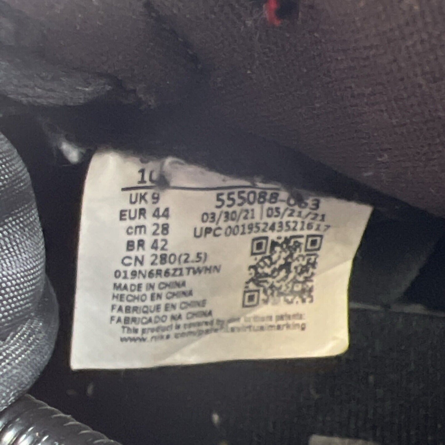 Size 10 - Air Jordan 1 Retro OG High Patent Bred (555088-063)