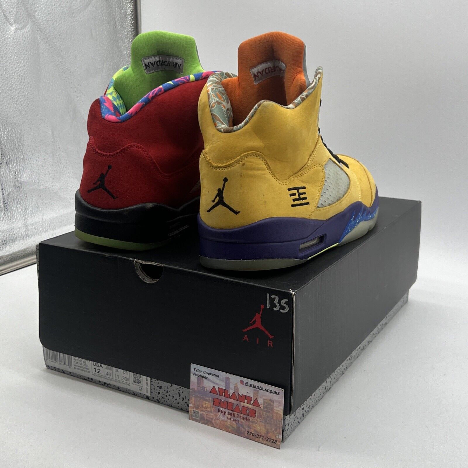 Size 12 - Jordan 5 Retro Solar Orange Yellow Red Suede Grey Green (CZ5725-700)