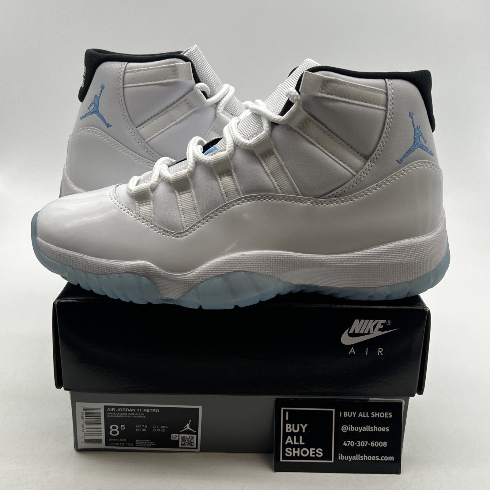Size 8.5 - Air Jordan 11 Retro 2024 Legend Blue / Columbia (CT8012-104)