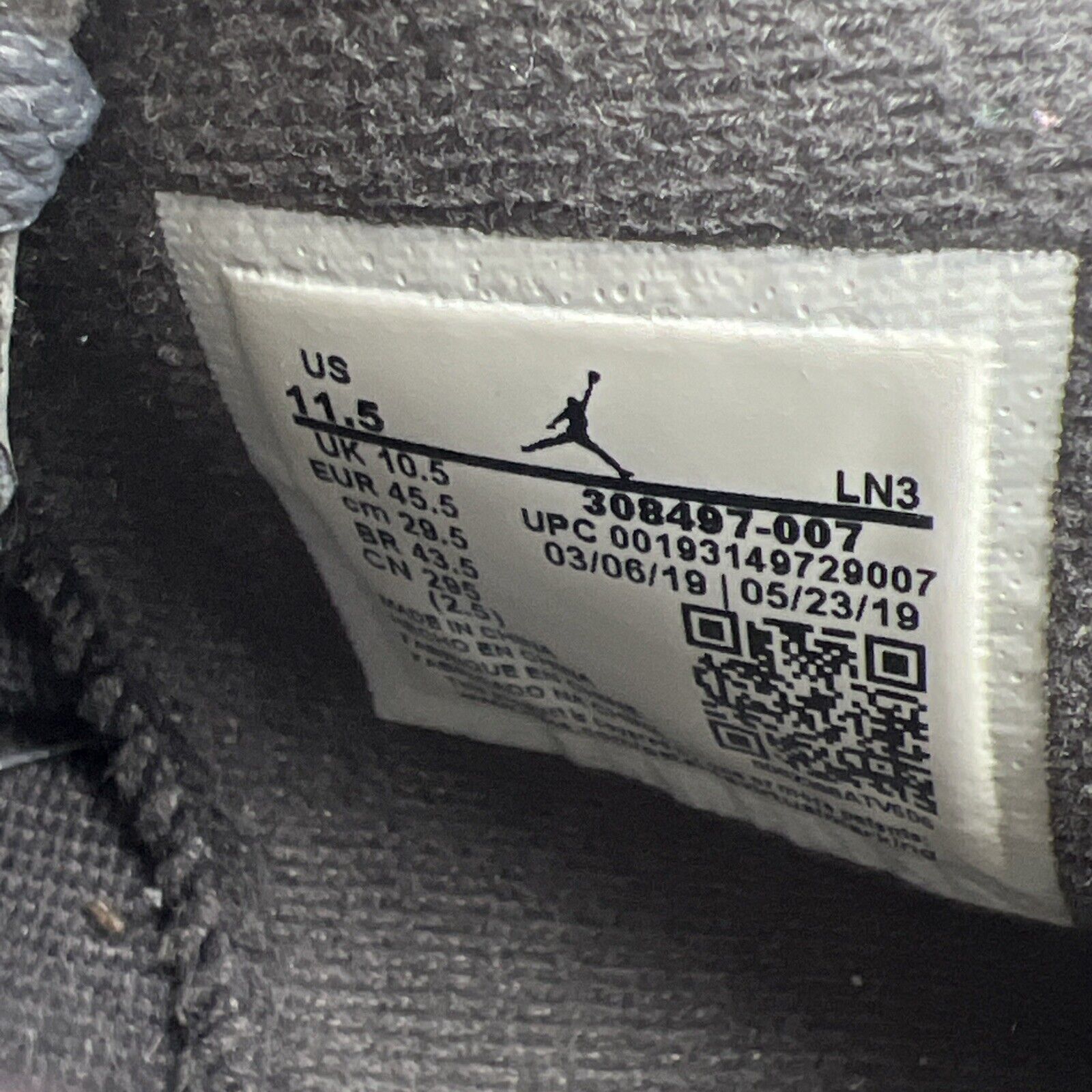 Size 11.5 - Air Jordan 4 Retro Low Cool Grey (308497-007)