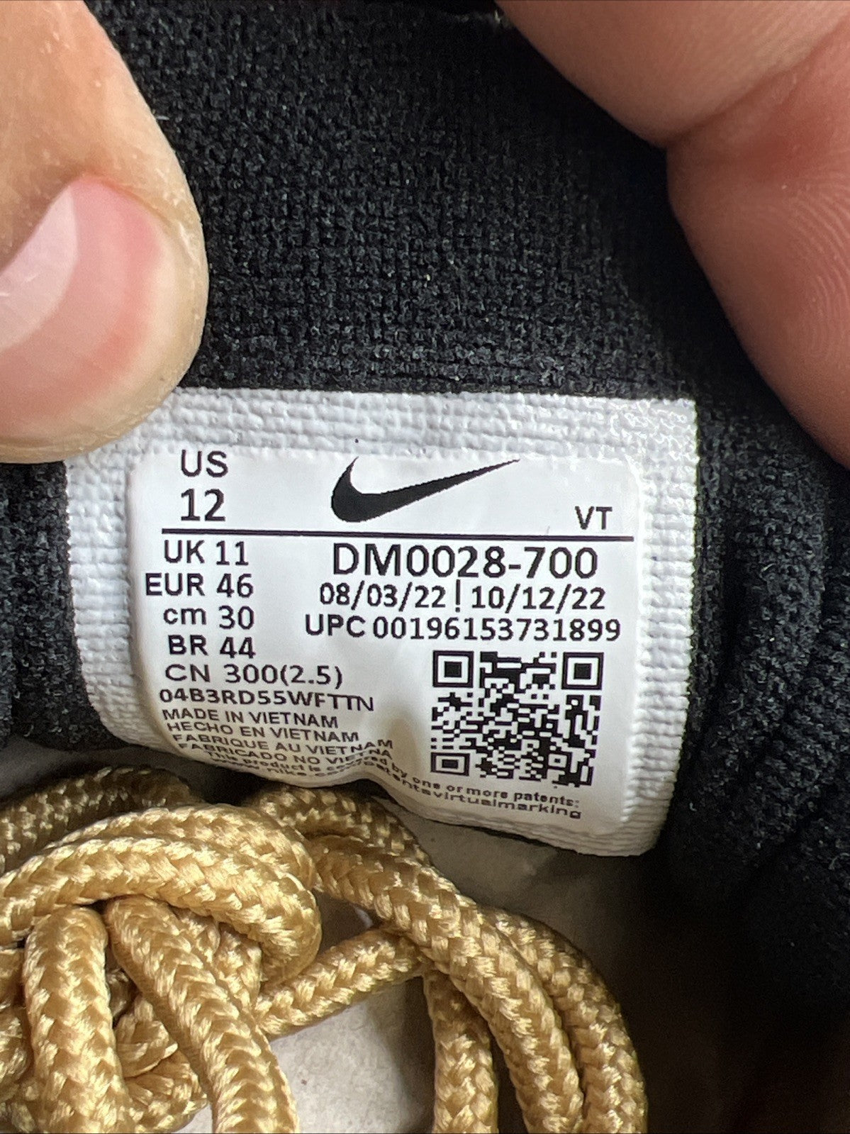 Size 12 - Nike Air Max 97 OG 2023 Metallic Gold (DM0028-700)