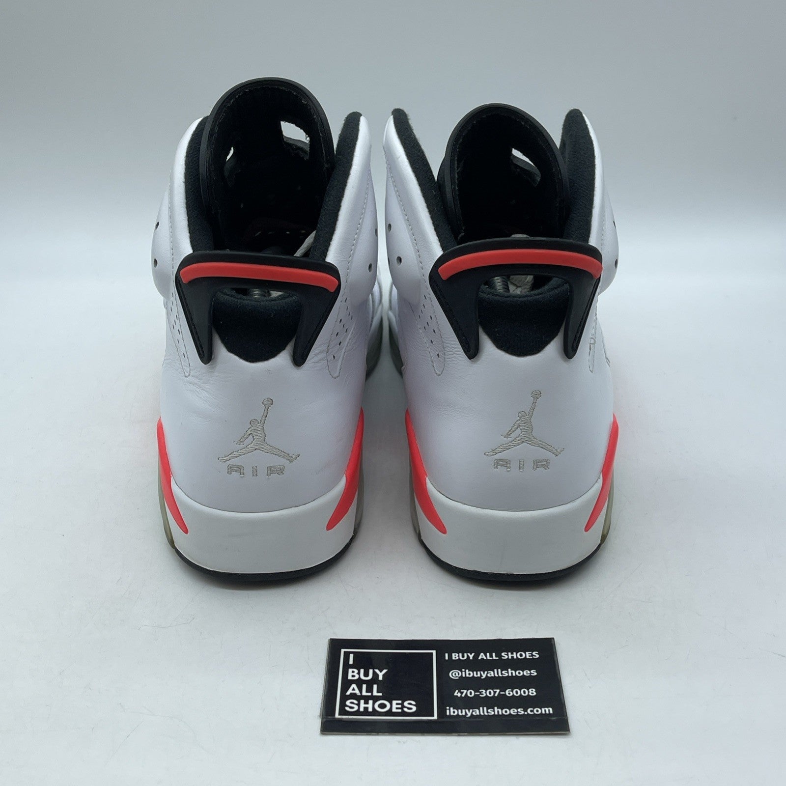 Size 12 - Air Jordan 6 Retro 2014 White Infrared Pink Leather (384664-123)