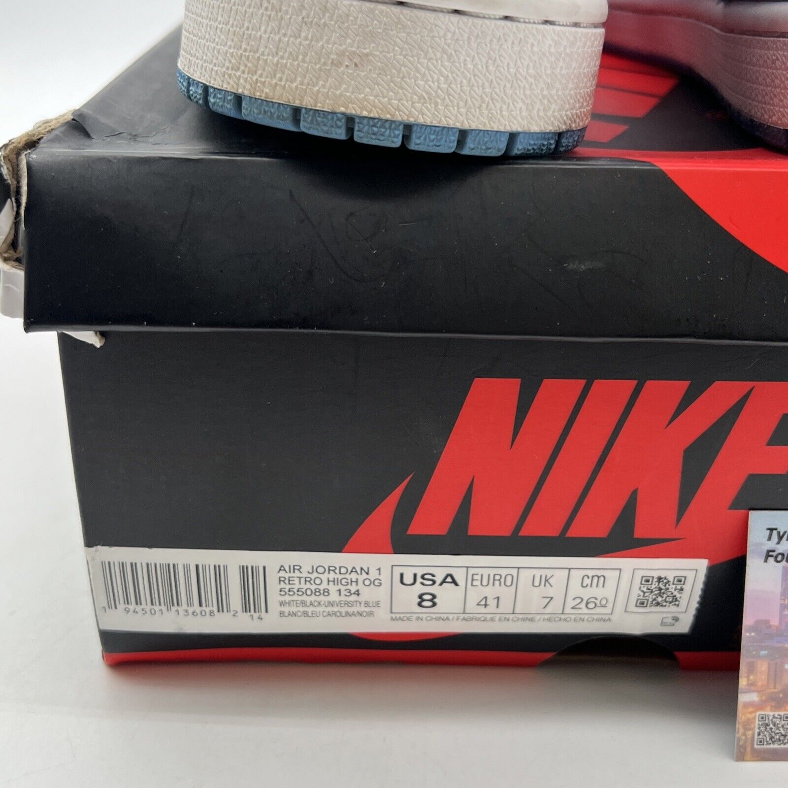 Size 8 - Air Jordan 1 Retro OG High University Blue (55088-134)