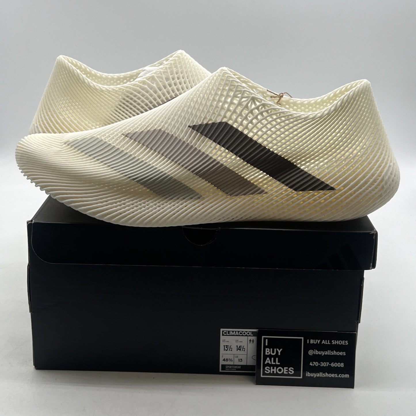 Size 13.5 - adidas Kith x Climacool 4D Off White Light Brown (KI0565)