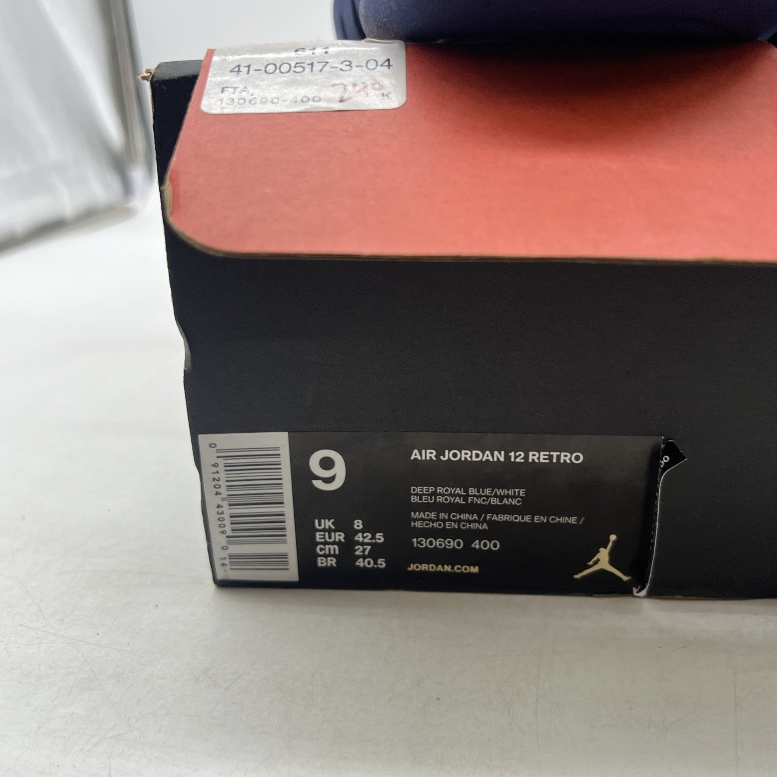 Size 9 - Air Jordan 12 Retro Deep Royal (130690-400)