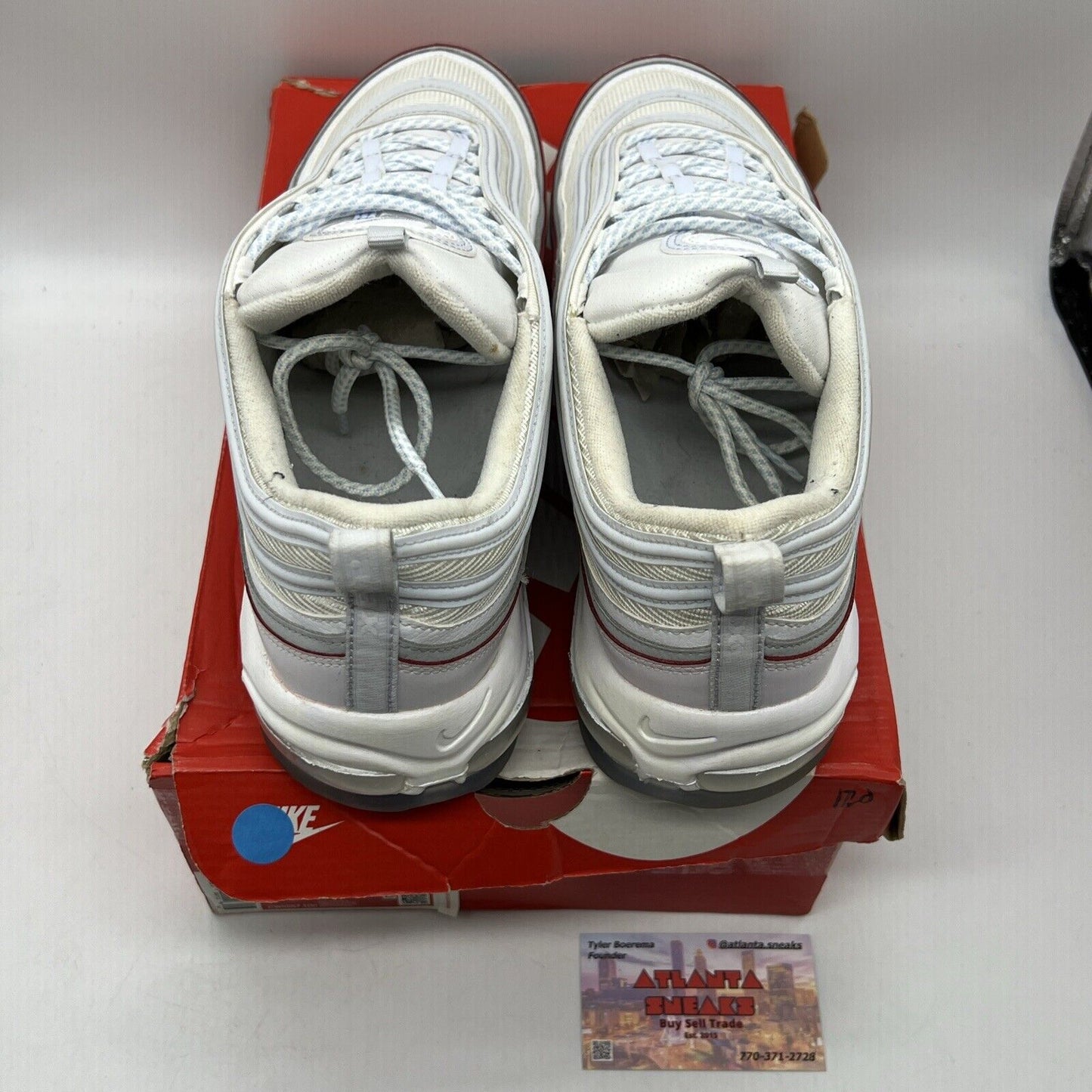 Size 13 - Nike Air Max 97 DIY Flare Red White Icey Leather