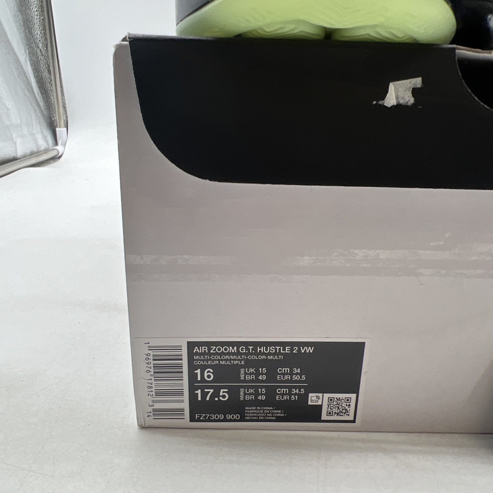 Size 16 - Nike Victor Wembanyama x Air Zoom GT Hustle 2 Alien (FZ7309-900)