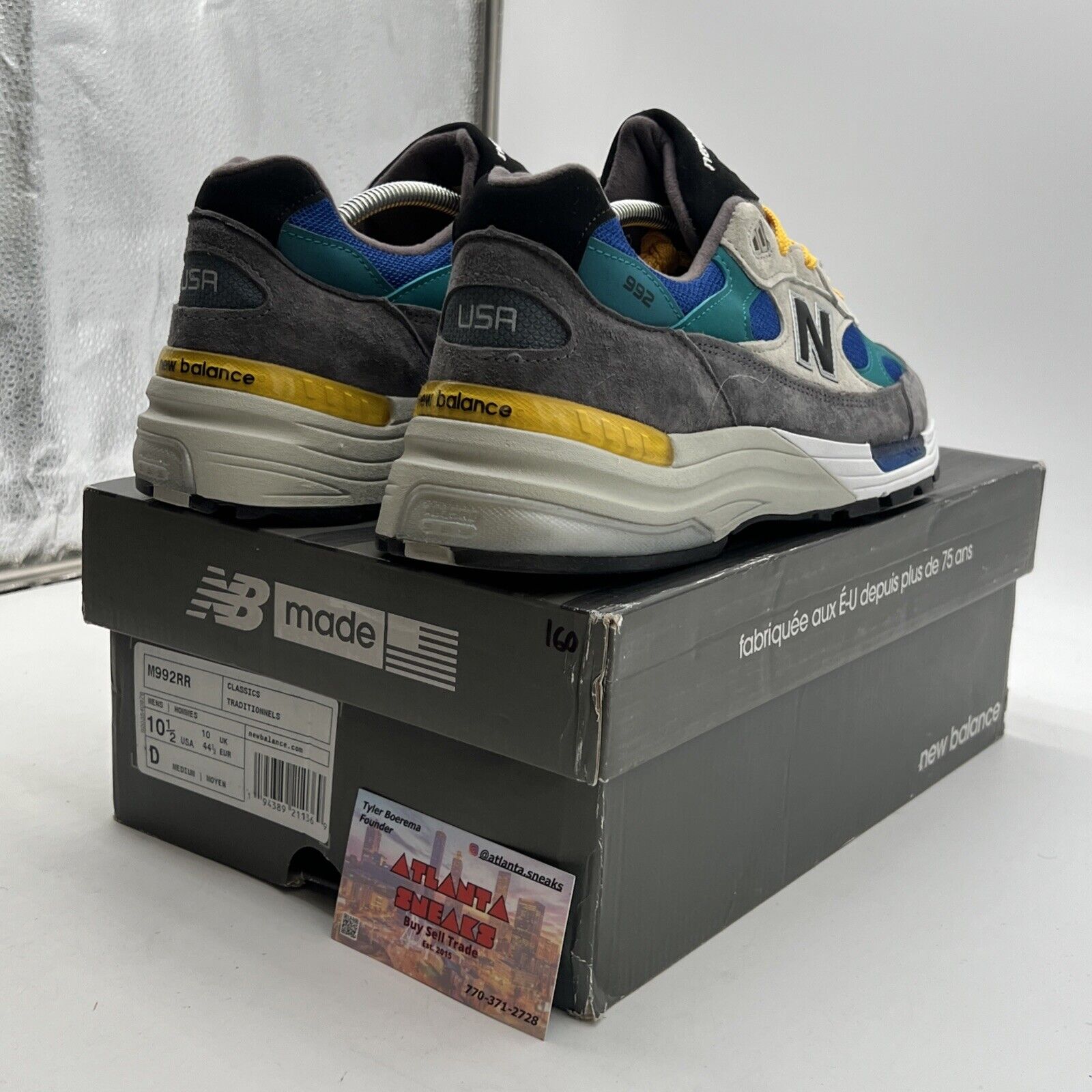 Size 10.5 - New Balance 992 Made in USA Colorblock (M992RR)