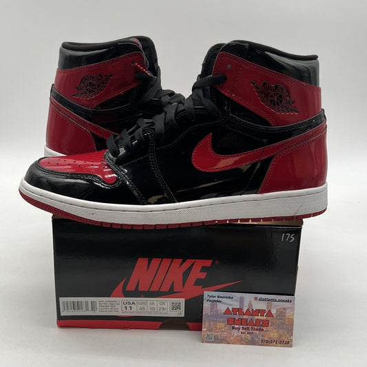 Size 11 - Jordan 1 Retro OG High Patent Bred (555088-063)