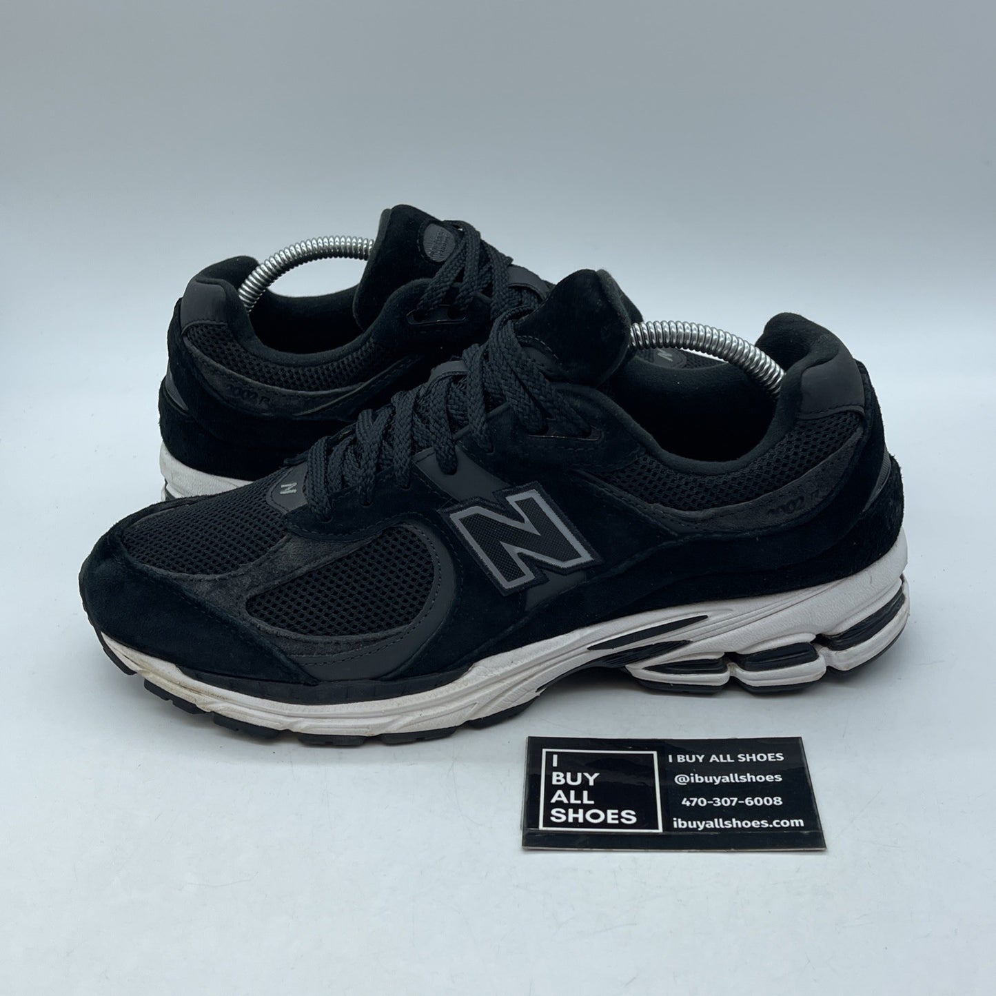 Size 8.5 - New Balance 2002R Black Gunmetal Grey Suede Leather (M2002RBK)