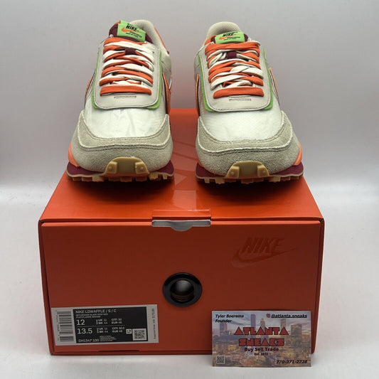 Size 12 - Nike LDWaffle Deep Red/Green Bean/Orange Blaze Brand New Og All
