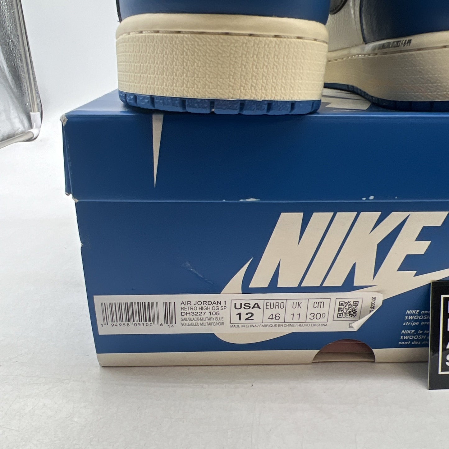 Size 12 - Air Jordan 1 Retro x Fragment Design x Travis Scott High Blue