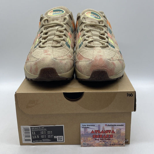 Size 11 - Nike Air Max 95 N7 2022 Brown Green Orange Blue Suede (DQ7604-200)