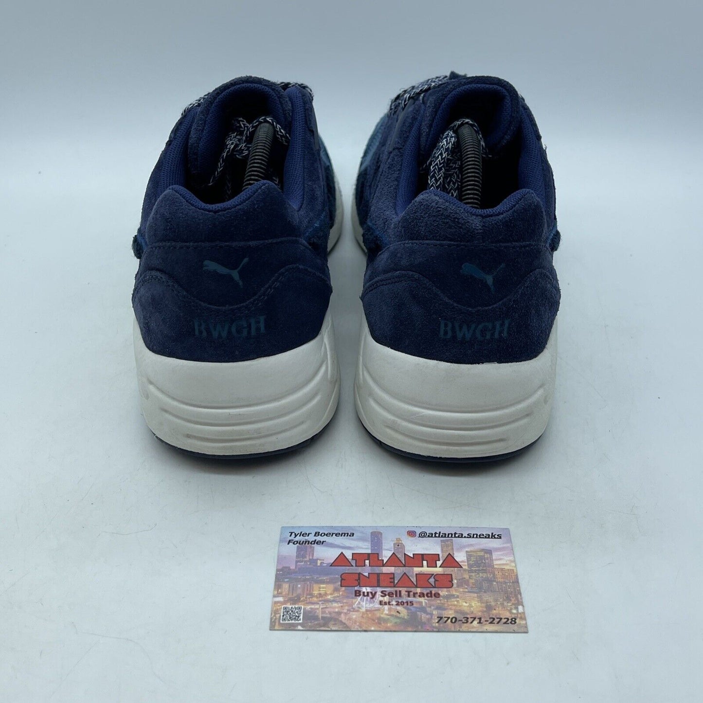 Size 11 - PUMA BWGH x R698 OG Cream Release Blue Suede White (357174-01)