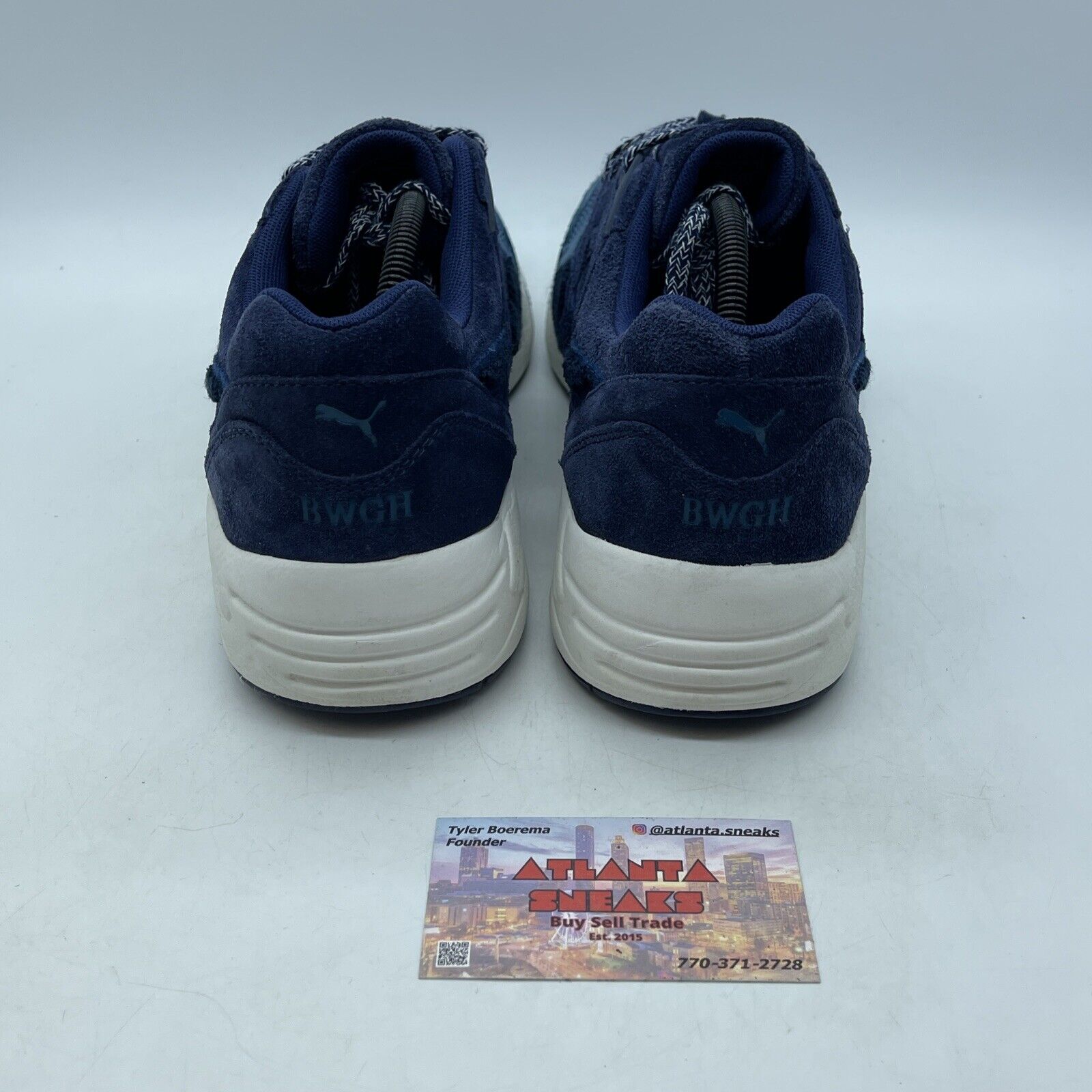 Size 11 - PUMA BWGH x R698 OG Cream Release Blue Suede White (357174-01)
