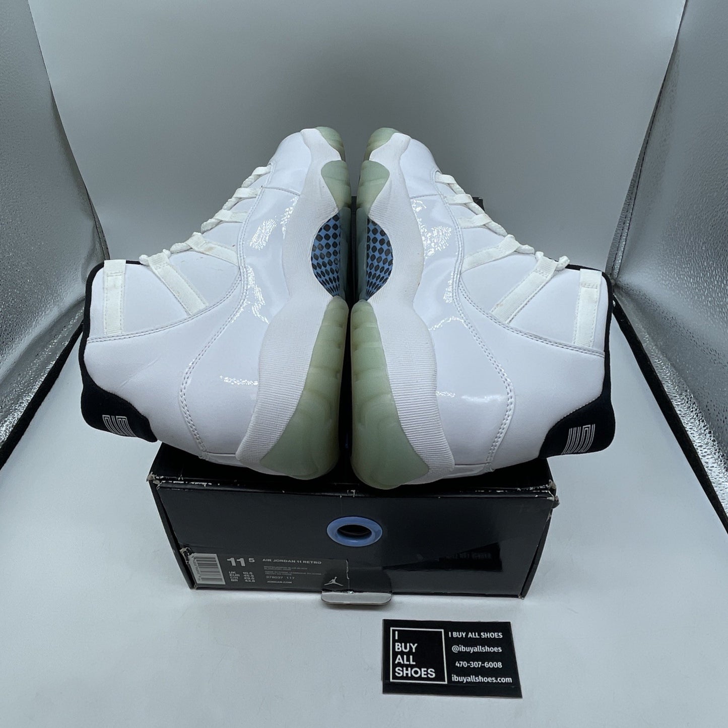 Size 11.5 - Air Jordan 11 Retro High Legend Blue (378037-117)