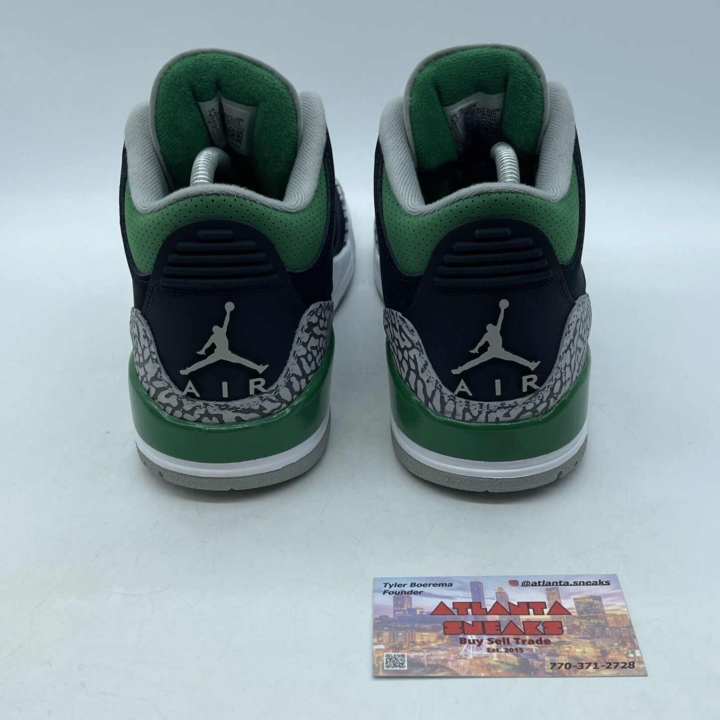 Size 8.5 - Jordan 3 Retro Mid Pine Green Black Grey Suede (CT8532-030)