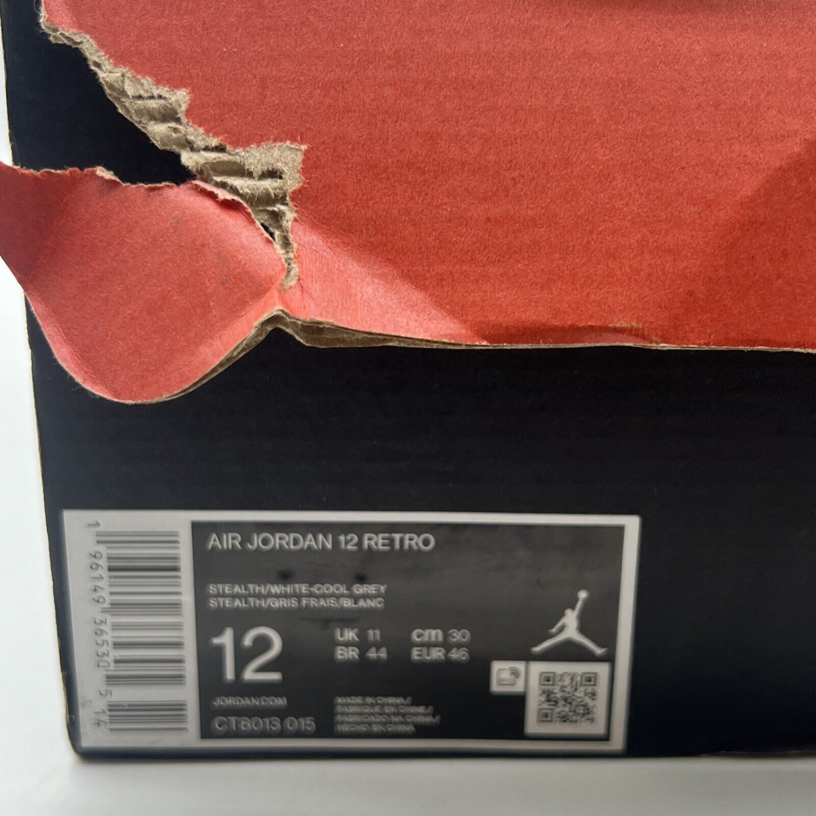 Size 12 - Air Jordan 12 Stealth 2022 (CT8013-015)