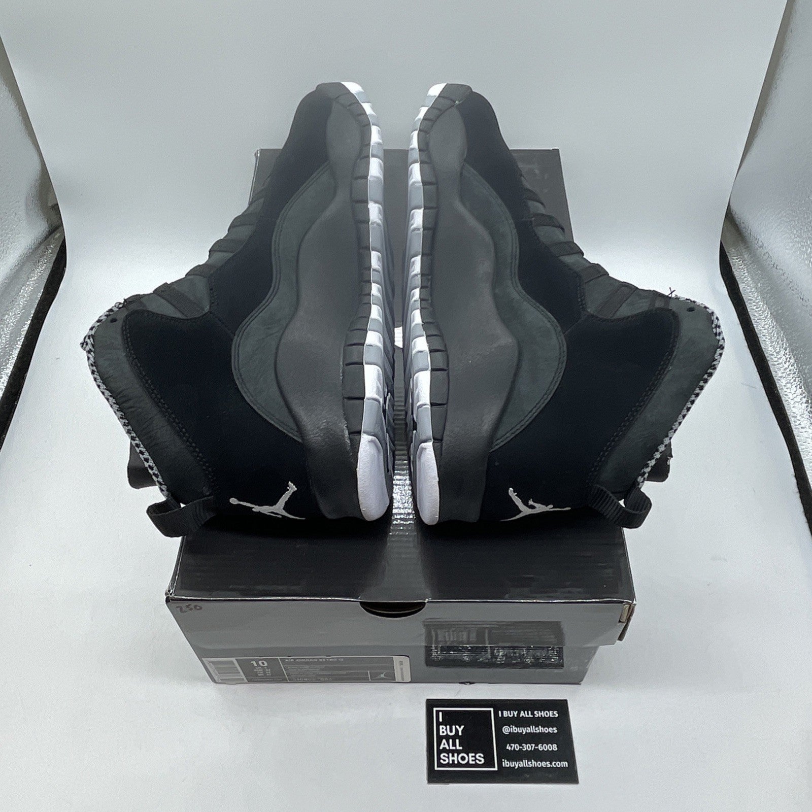 Size 10 - Air Jordan 10 Retro Stealth Black Suede (310805-003)