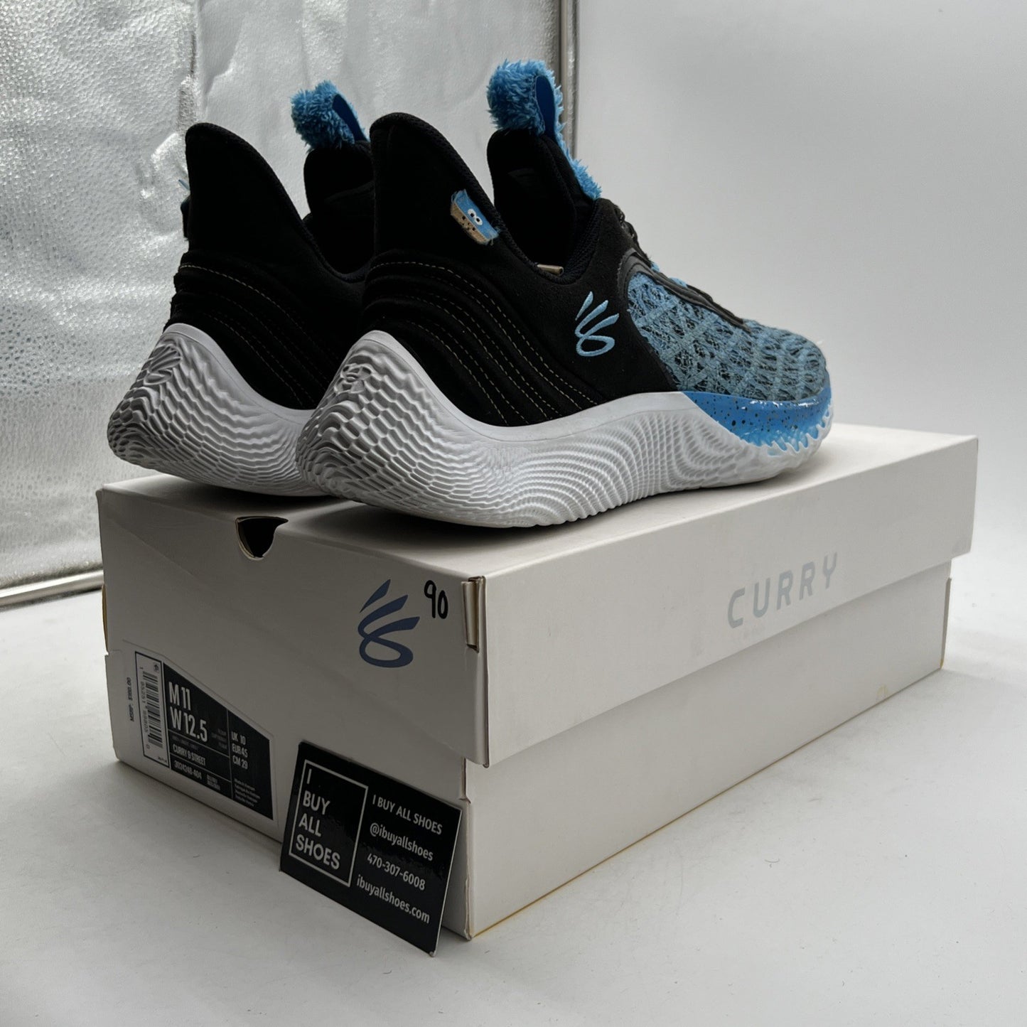Size 11 - Under Armour Curry 9 Street Pack - Cookie Monster (3024248-404)