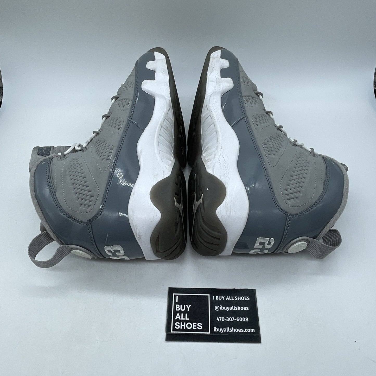 Size 9.5 - Air Jordan 9 Retro 2012 Cool Grey Suede Leather (302370-015)