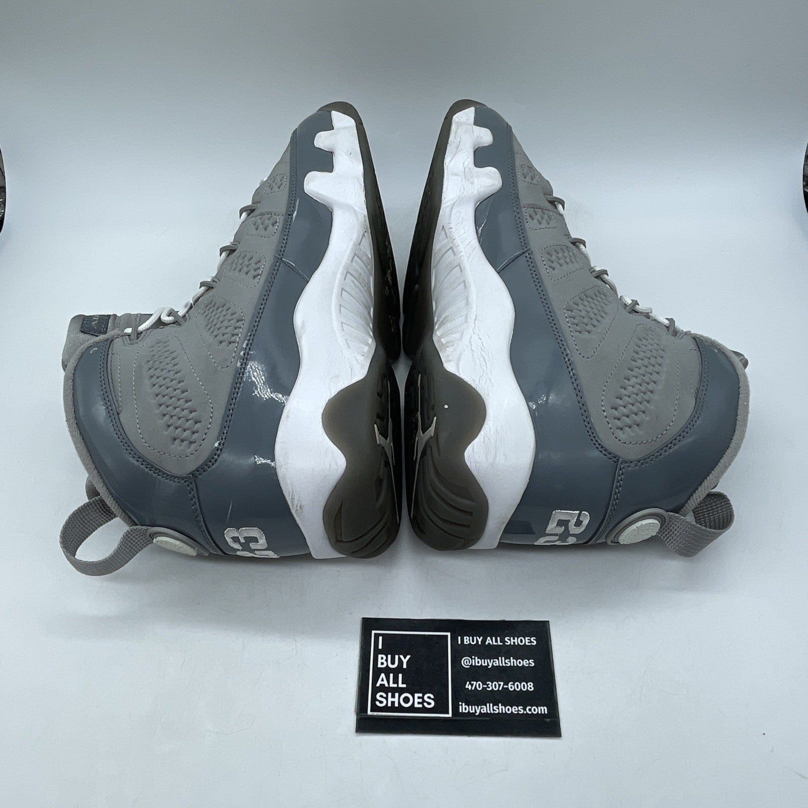 Size 9.5 - Air Jordan 9 Retro 2012 Cool Grey Suede Leather (302370-015)