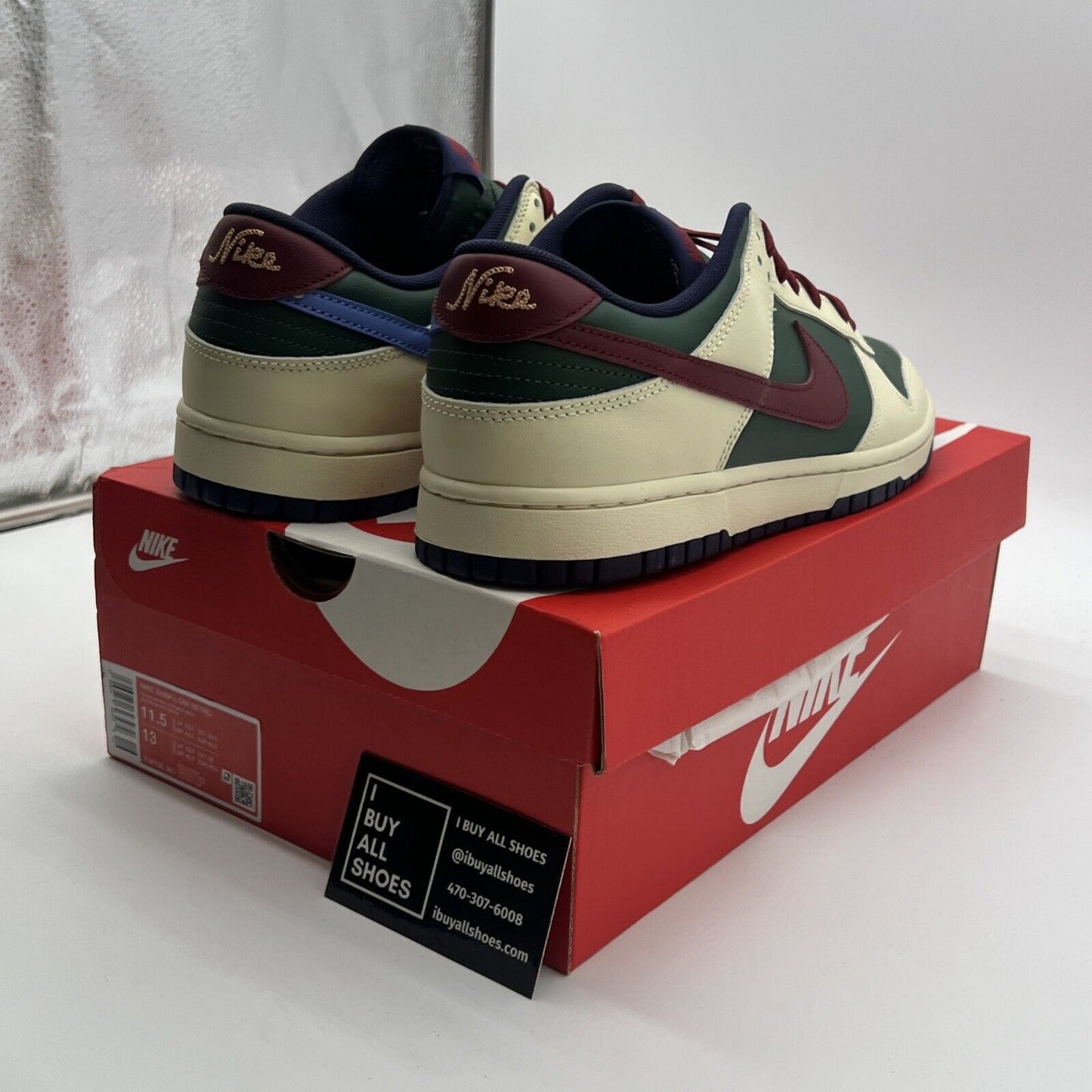Size 11.5 - Nike Dunk Low From Nike, To You - Gorge Green (FV8106-361)