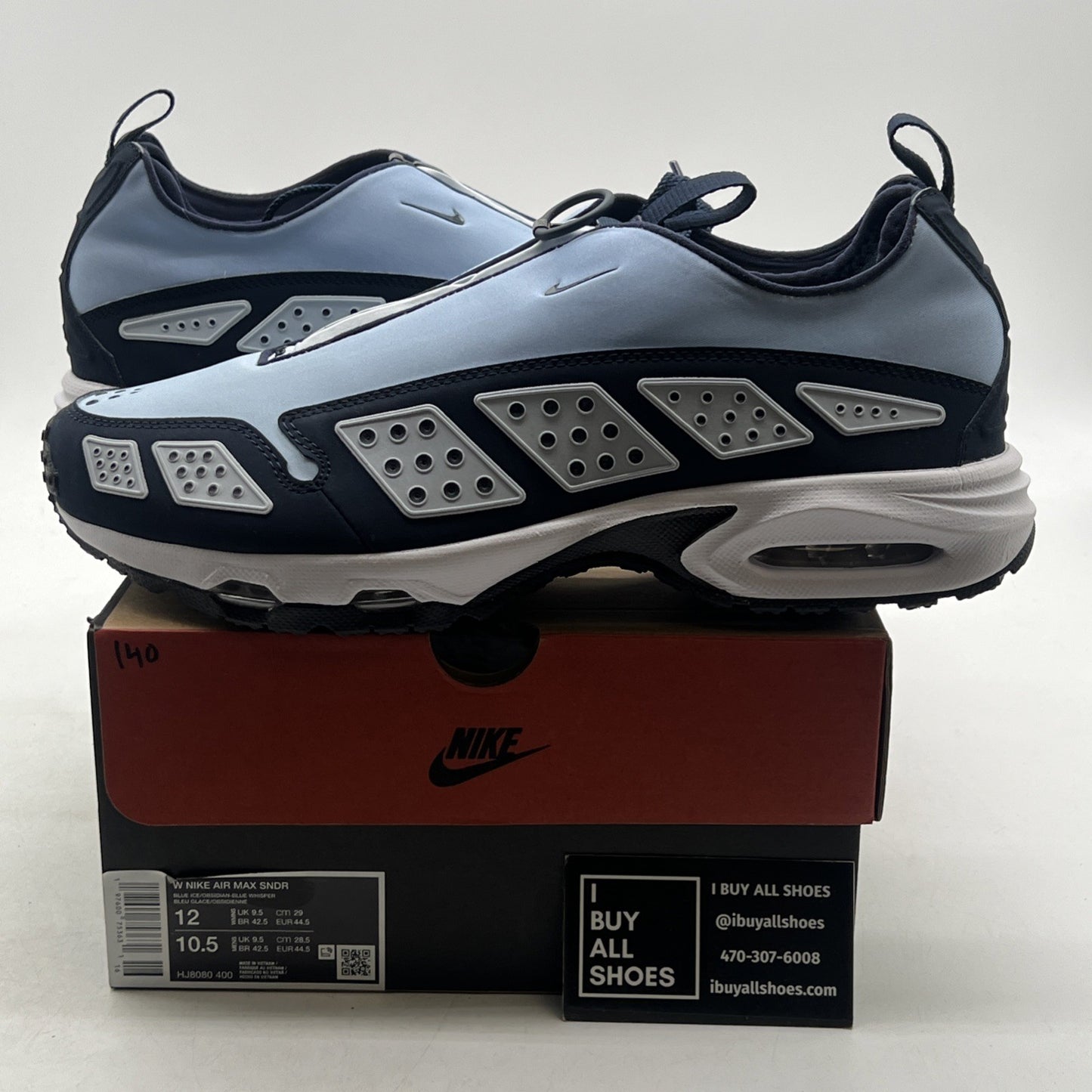 Size 12 - Nike Air Sunder Max Blue Ice W (HJ8080-400)