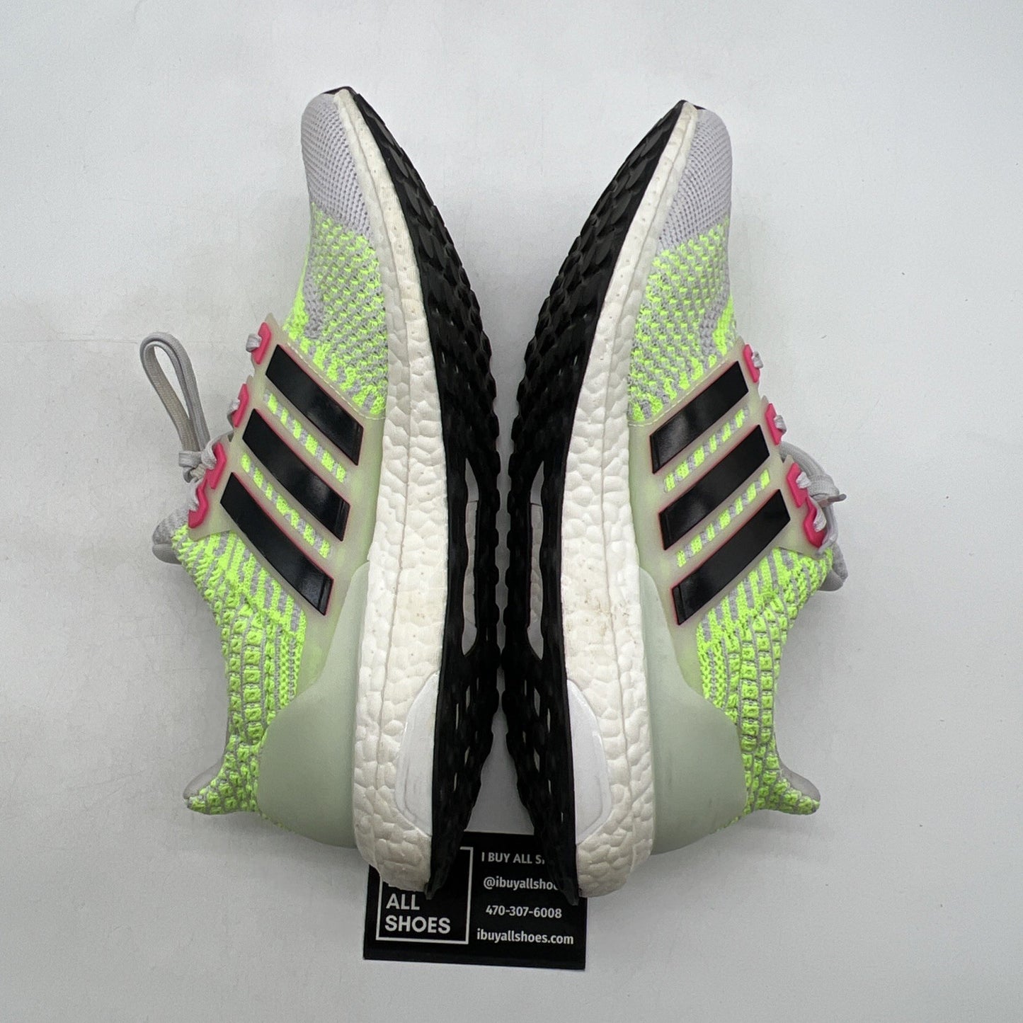 Size 9.5 - adidas UltraBoost 5.0 DNA Dash Grey Signal Green (G58755)