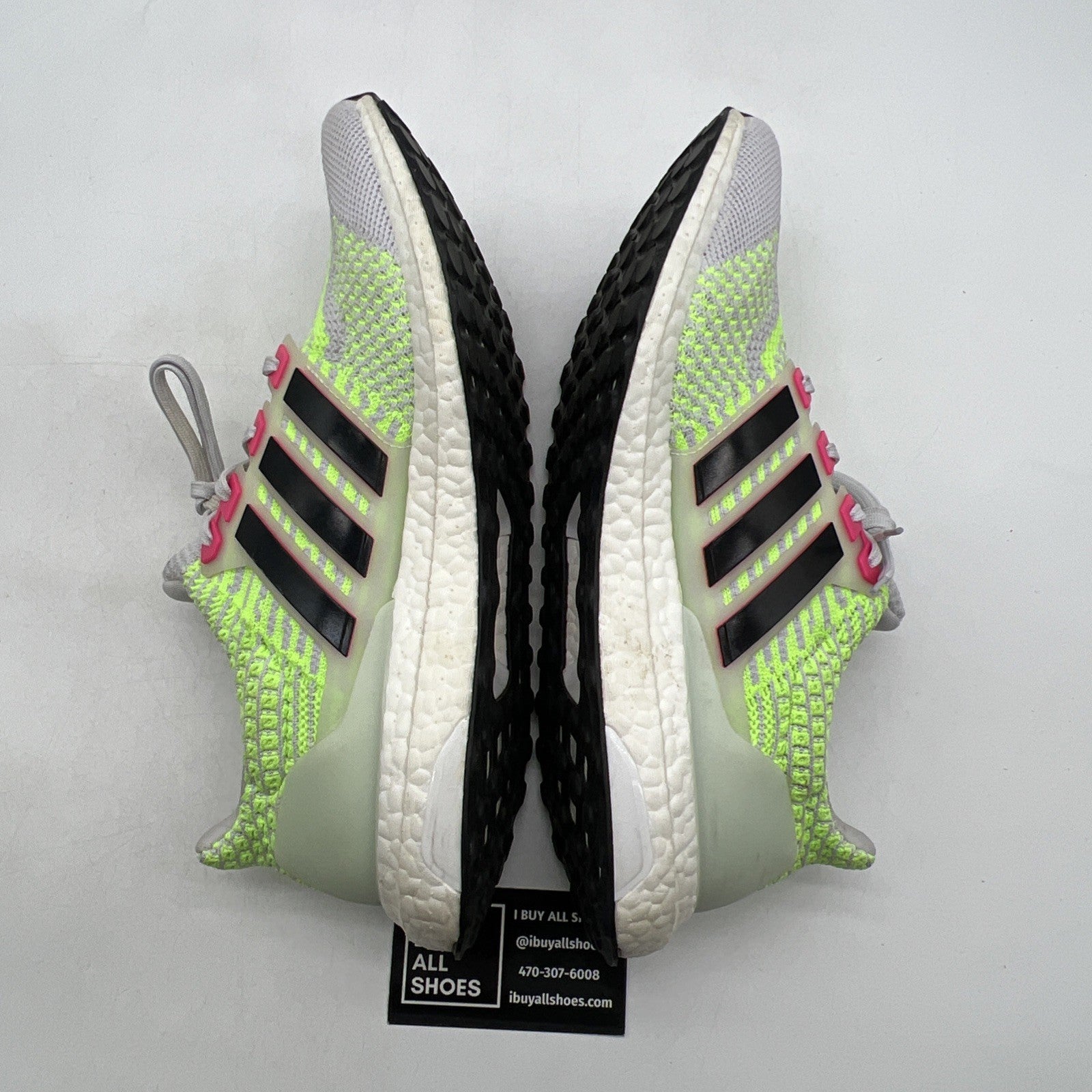 Size 9.5 - adidas UltraBoost 5.0 DNA Dash Grey Signal Green (G58755)