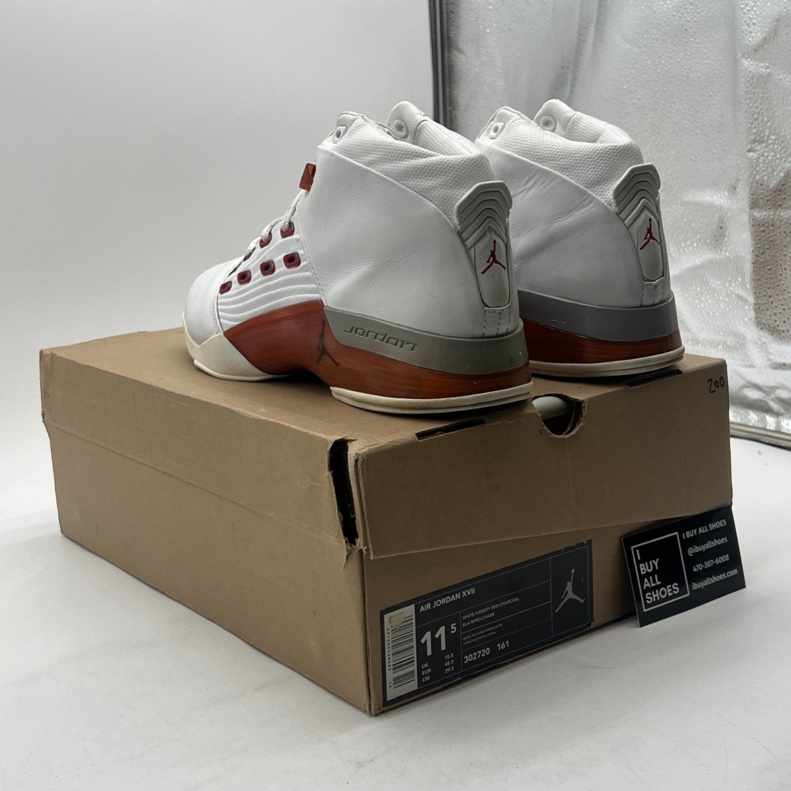 Size 11.5 - Air Jordan 17 OG Varsity Red (302720-161)