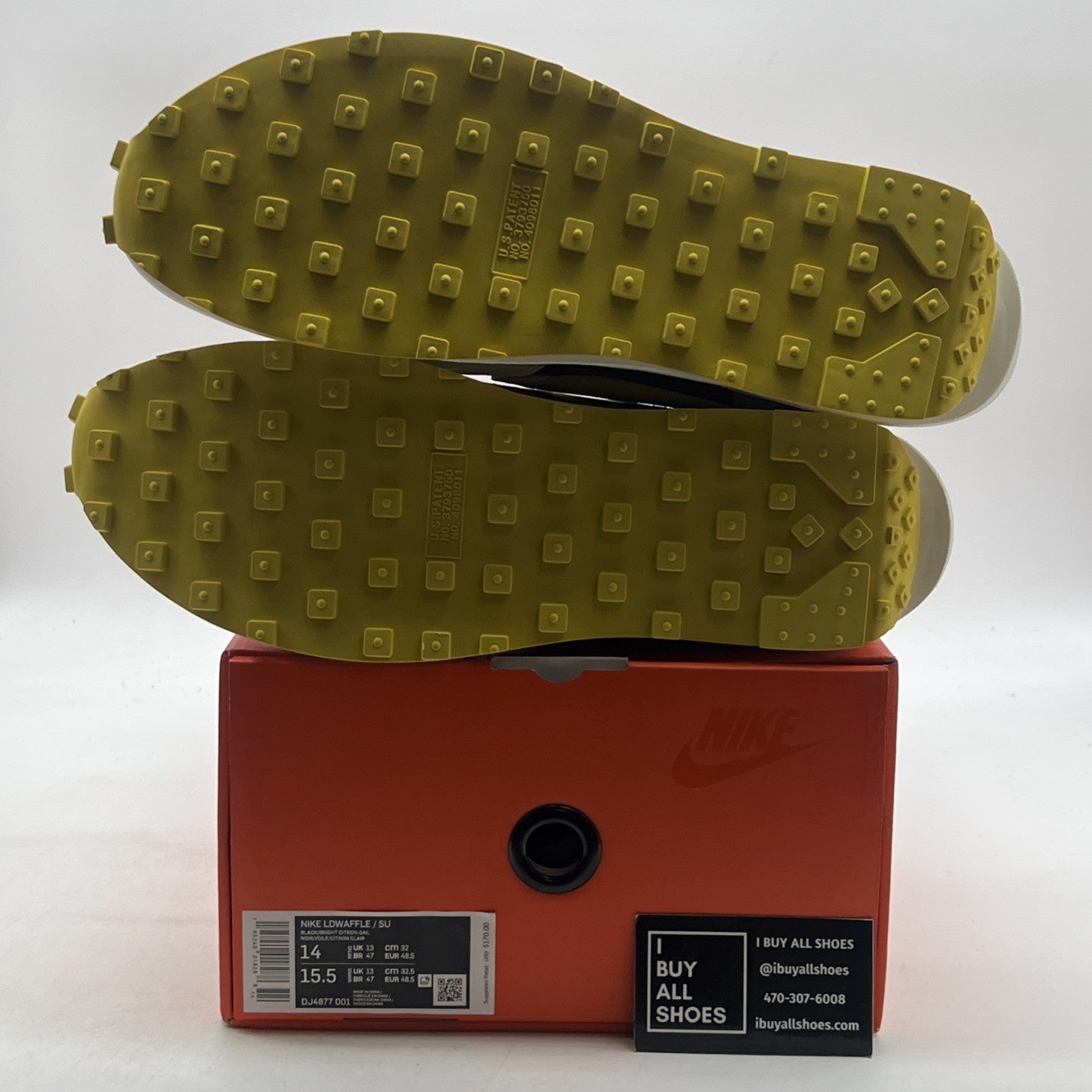 Size 14 - Nike sacai x Undercover x LDWaffle Bright Citron (DJ4877-001)
