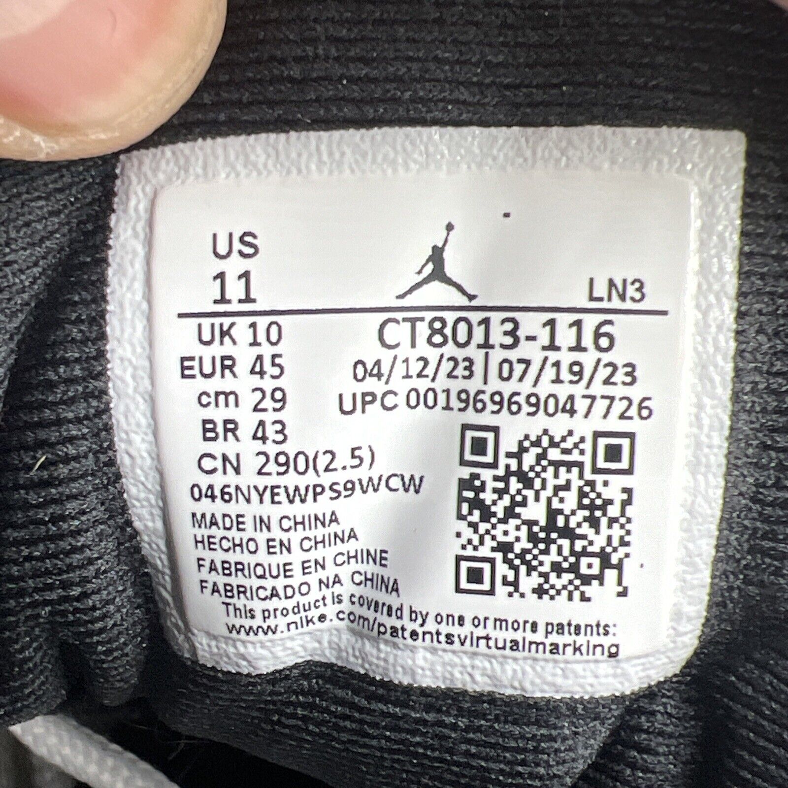Size 11 - Jordan 12 Retro 2023 Mid Cherry White Leather (CT8013-116)