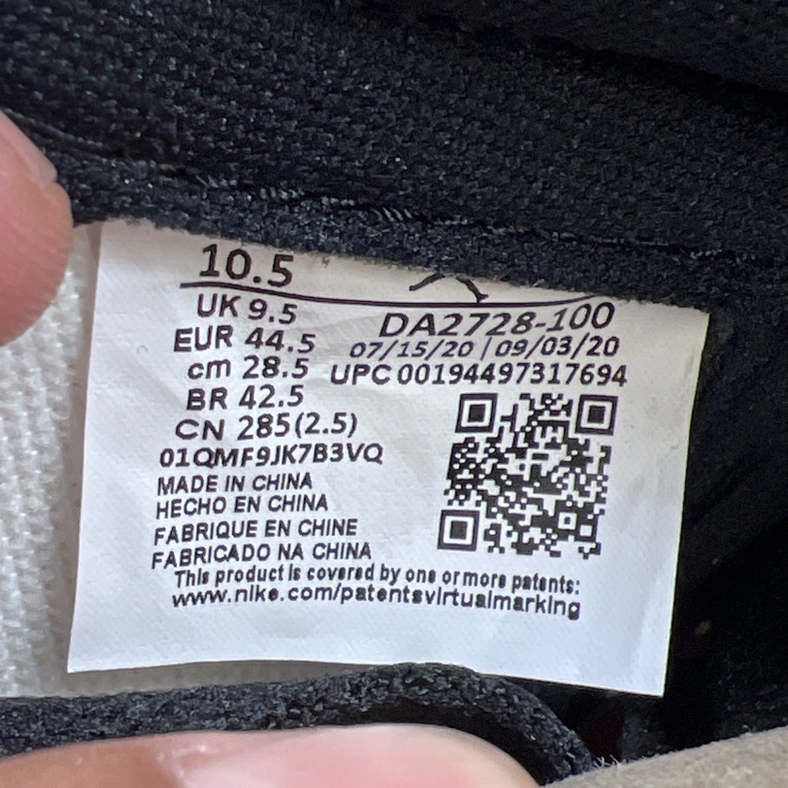 Size 10.5 -Air Jordan 1 Retro High OG SP x Trophy Room Chicago 2020 (DA2728-100)