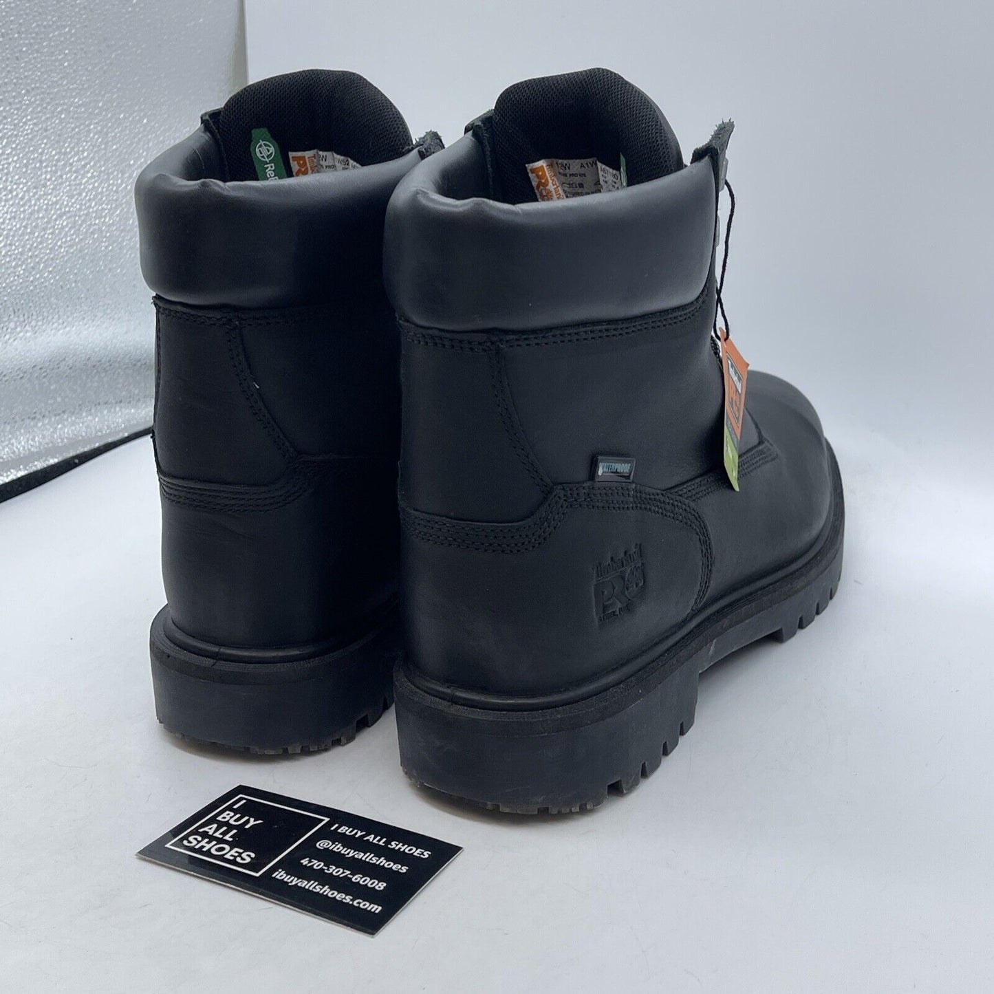 Size 12W - Timberland Pro Mens DIRECT ATTACH 6 Inch Black Steel Toe Waterproof